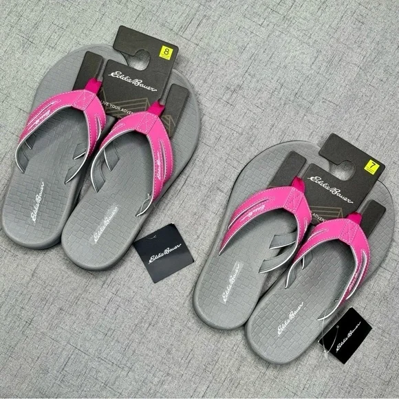 Eddie Bauer Pink Sandals Break Point Flip Flops 7 8 9 10 NWT - Picture 6 of 15